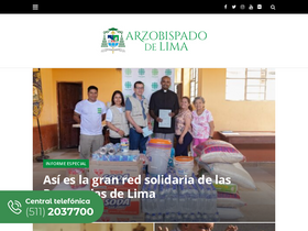 'arzobispadodelima.org' screenshot
