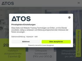'atos-kliniken.com' screenshot