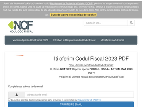 'noulcodfiscal.ro' screenshot