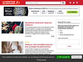 'lemoniteurdespharmacies.fr' screenshot