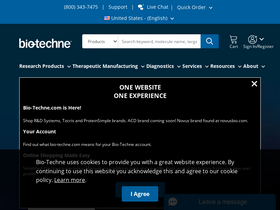 'bio-techne.com' screenshot