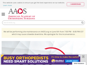 'aaos.org' screenshot