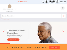 'nelsonmandela.org' screenshot