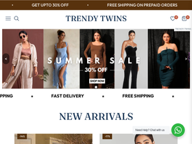 Trendy Twins website screenshot