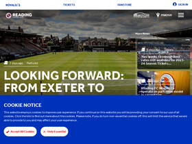 'readingfc.co.uk' screenshot