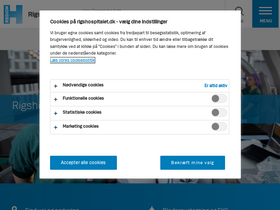 'rigshospitalet.dk' screenshot