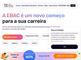 'ebaconline.com.br' screenshot