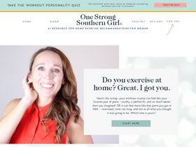 'onestrongsoutherngirl.com' screenshot