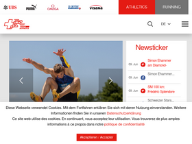'swiss-athletics.ch' screenshot