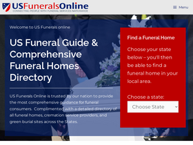 'us-funerals.com' screenshot