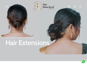 thehairreal.com homepage screenshot