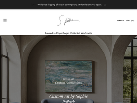 Sophie Pollock Art homepage screenshot