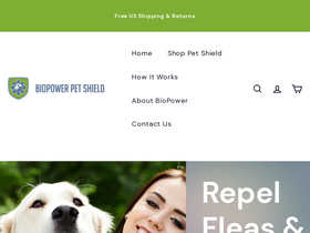 biopowerpet.com homepage screenshot