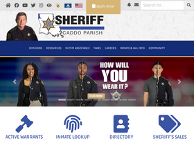 'caddosheriff.org' screenshot