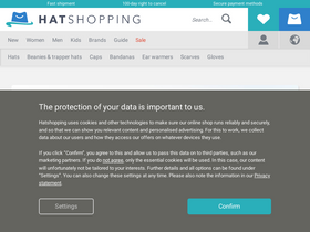 'hatshopping.co.uk' screenshot