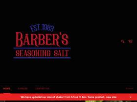 barberseasoning.com homepage screenshot