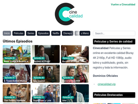 'cinecalidad.vip' screenshot