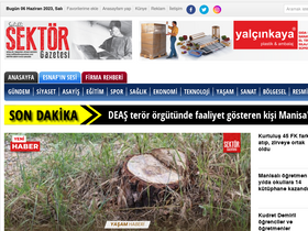 'salihlisektorgazetesi.com' screenshot
