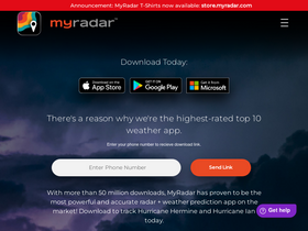 'myradar.com' screenshot