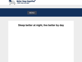 'bettersleepsimplified.com' screenshot