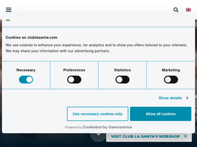 'clublasanta.com' screenshot