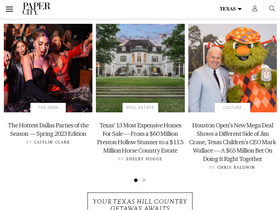 'papercitymag.com' screenshot