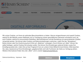 'henryschein-dental.de' screenshot