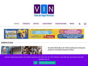 'valedoitajainoticias.com.br' screenshot