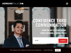 'armanitalks.com' screenshot