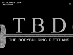 'thebodybuildingdietitians.com' screenshot