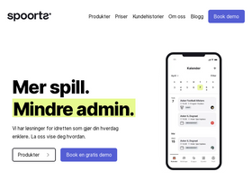 'spoortz.no' screenshot