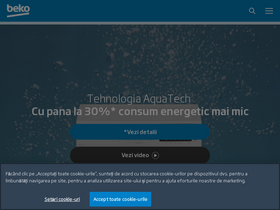 'beko.ro' screenshot