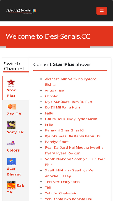 desi serials.cc Traffic Analytics Ranking Stats Tech Stack