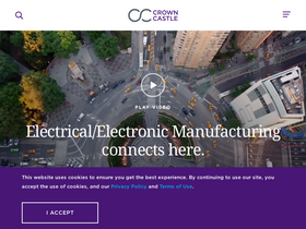 'crowncastle.com' screenshot