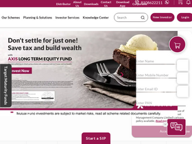 'axismf.com' screenshot