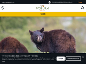'woburnsafari.co.uk' screenshot