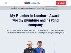 'my-plumber.co.uk' screenshot