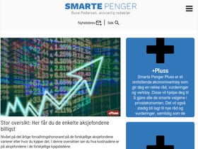 'smartepenger.no' screenshot