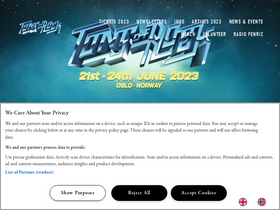 'tonsofrock.no' screenshot