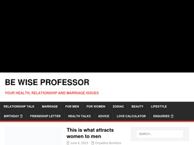'bewiseprof.com' screenshot