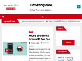'newzonly.com' screenshot