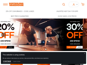 'bodybuildingwarehouse.co.uk' screenshot