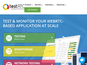 'testrtc.com' screenshot