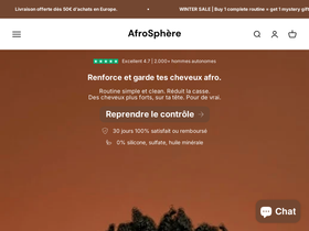 afrosphere.fr homepage screenshot