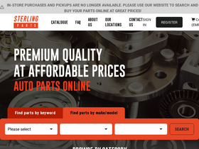 'sterlingparts.com.au' screenshot