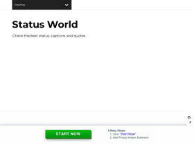 'statusworlds.com' screenshot
