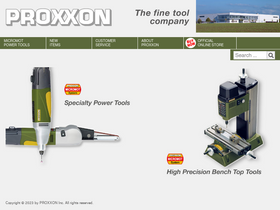 'proxxon.com' screenshot