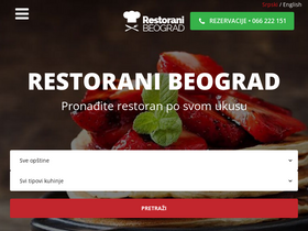 'restoranibeograd.com' screenshot