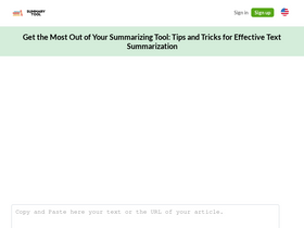 'summary-tool.com' screenshot