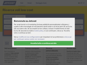 'jetcost.it' screenshot